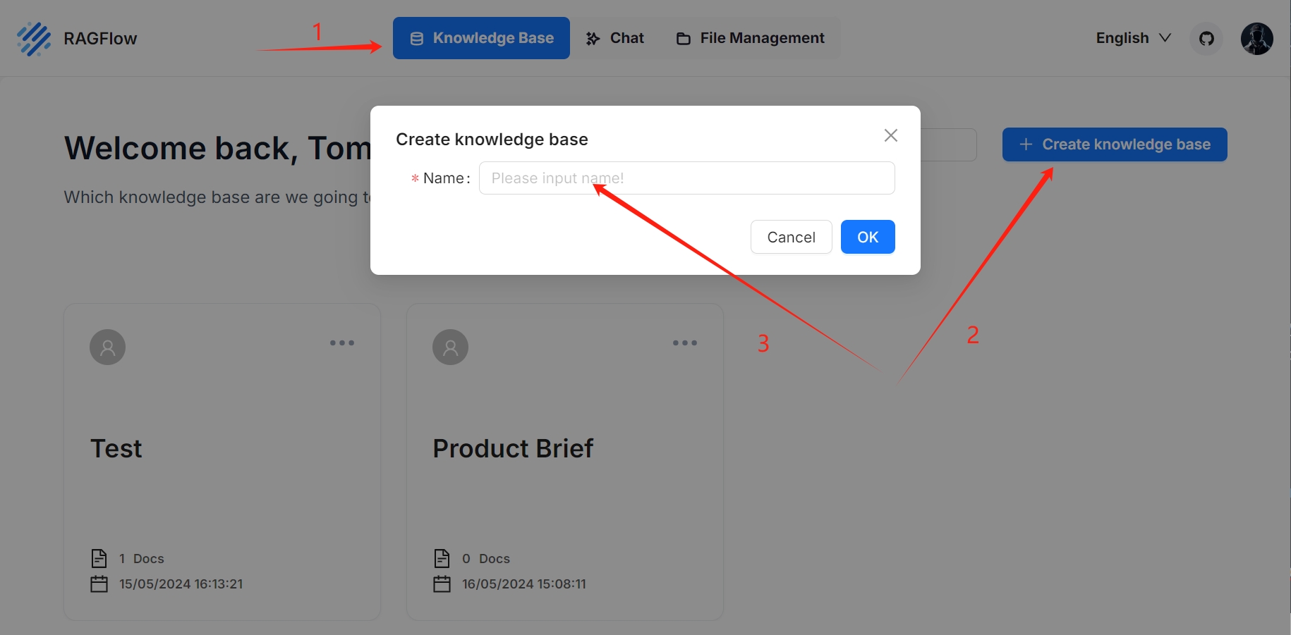 create knowledge base